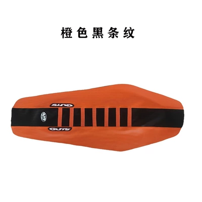 Motorcycle Safety Supplies – Cushion Leather - orange-stripes-on-black-background-universal-enlarged-guts