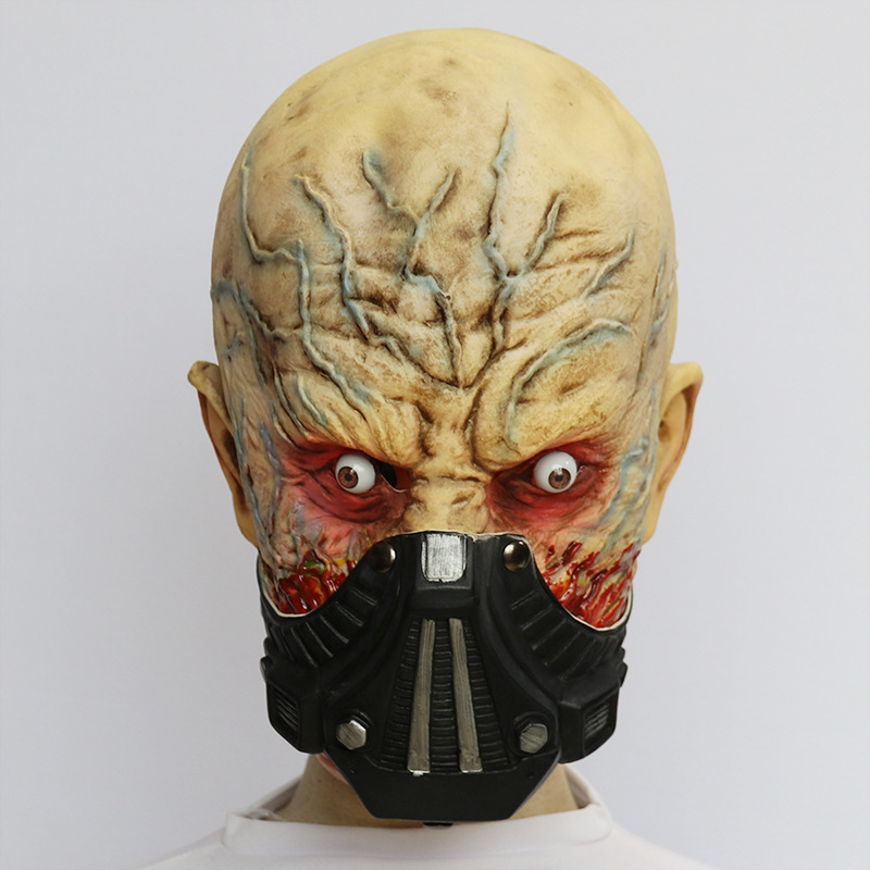 Novidade e uso especial Máscara brilhante Halloween horror zumbi chapéu cosplay traje engraçado cena assustadora complicada adereços_voghion.com