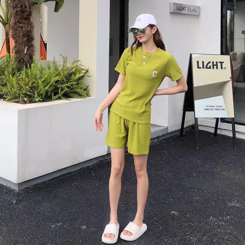 반바지 정장-녹색