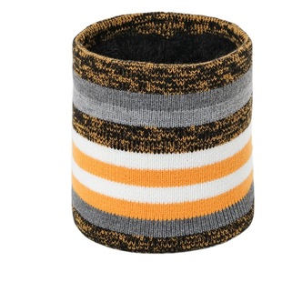 New winter leather label knitted hat touch screen gloves children's scarf hat gloves warm three-piece set factory wholesale