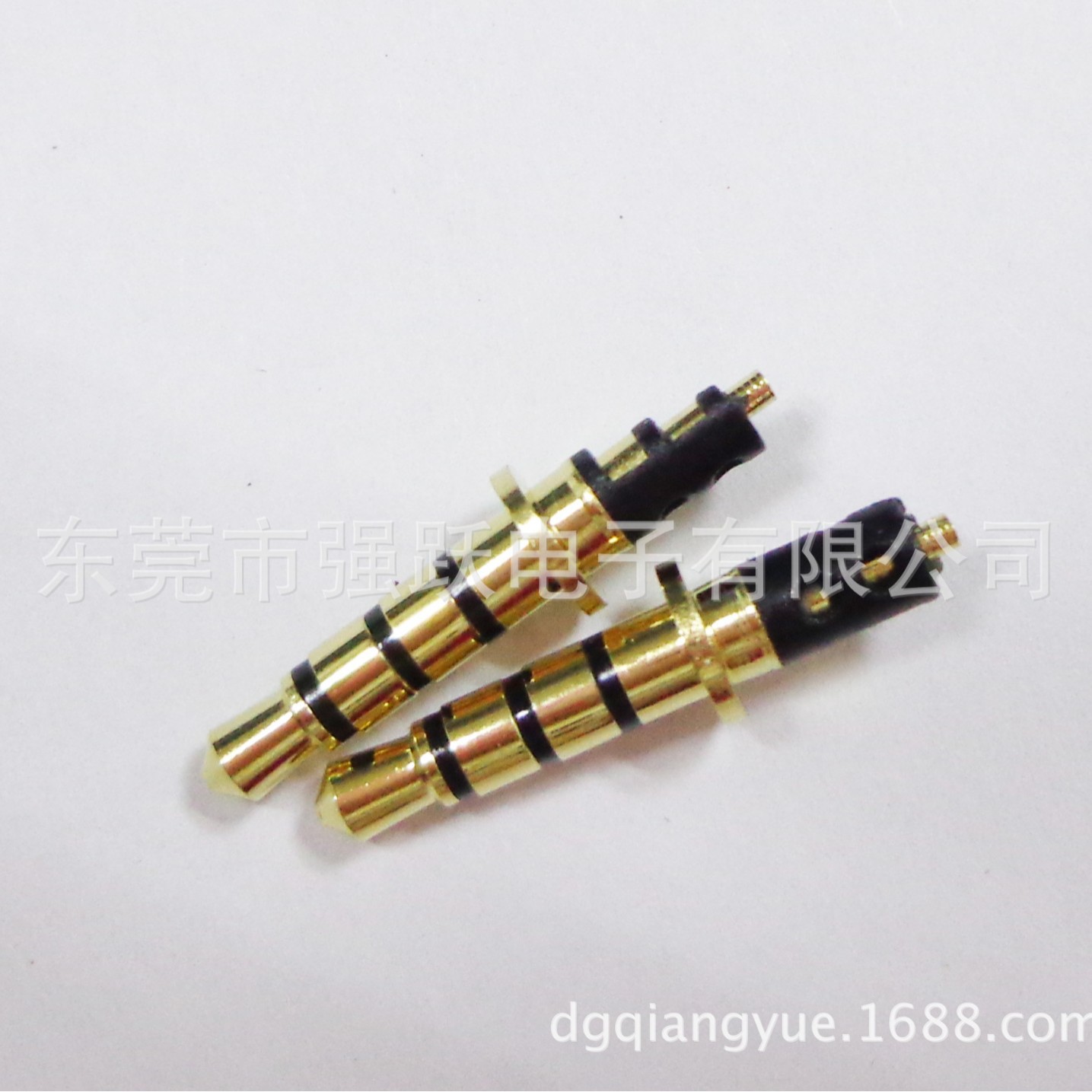 供应耳机插头3.5*6.0立体三极镀金DC插针
