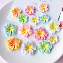 清新可爱鸡蛋花树脂配件发饰奶油胶花朵配件厂家批发p1311