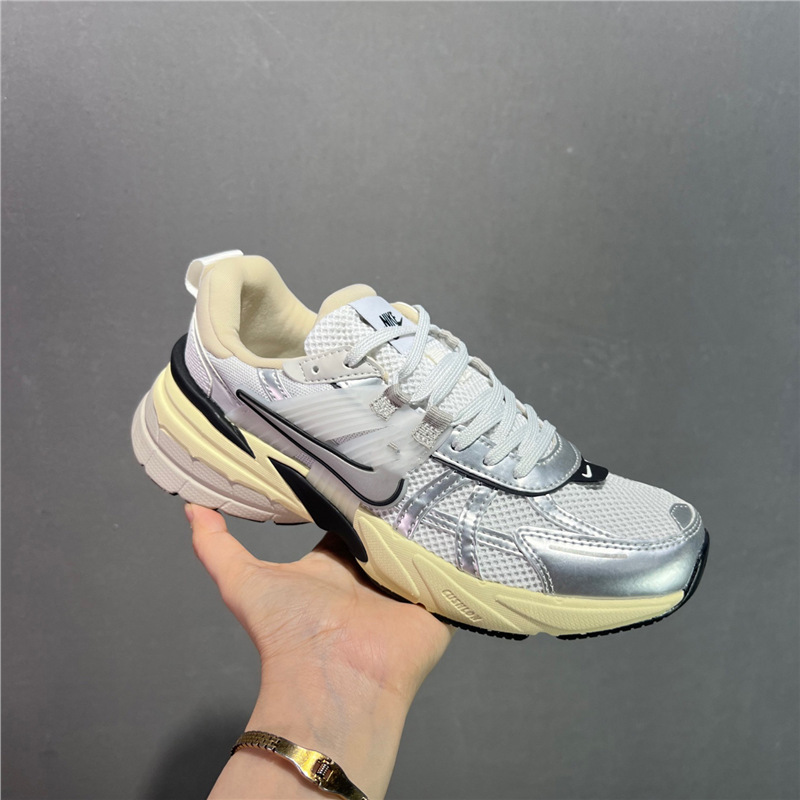 純粋なオリジナル V2K レトロお父さん靴コントラストカラートレンディなジョギングシューズメッシュ通気性スポーツシューズクッション性と耐摩耗性ランニングシューズ|undefined