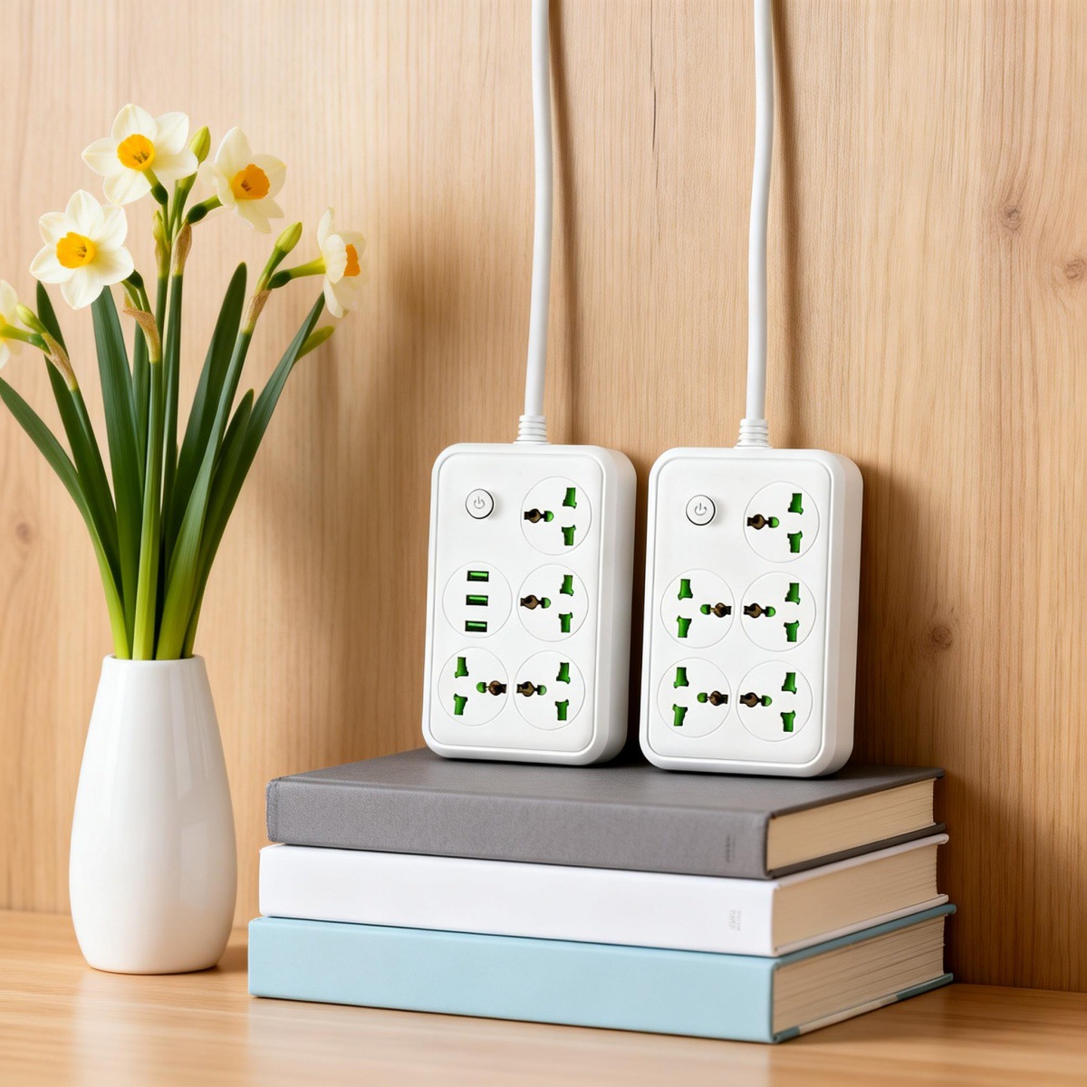 跨境出口万能孔插排 居家旅行便携插座 多国标兼容排插批发插座