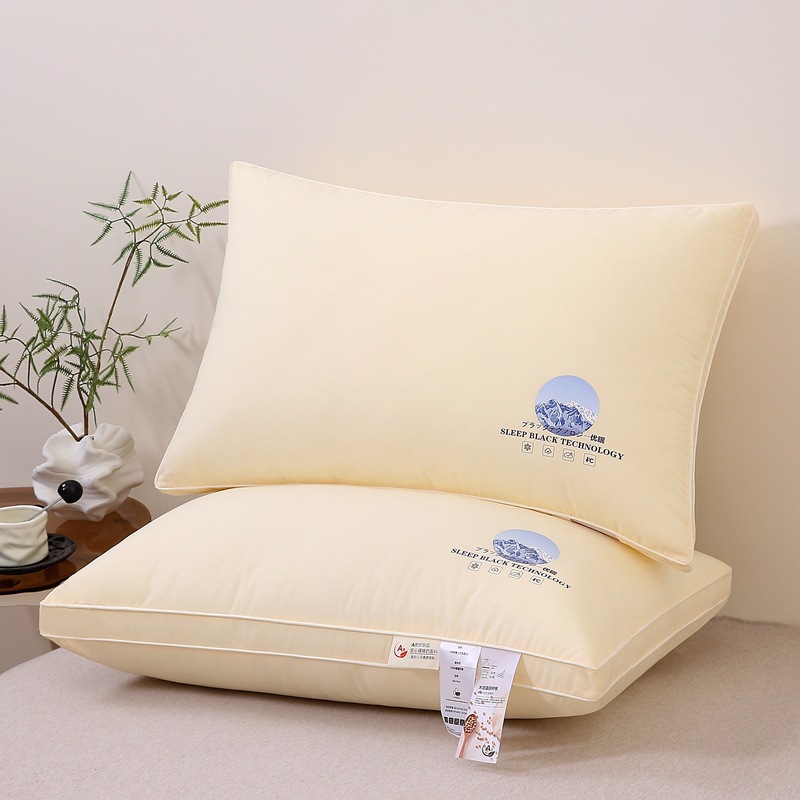 Almohada popular de algodón con 60 hilos y proteína de soja para uso en hoteles y hogares, almohada individual, núcleo de almohada básico transpirable de algodón puro de altura regulable. image 14