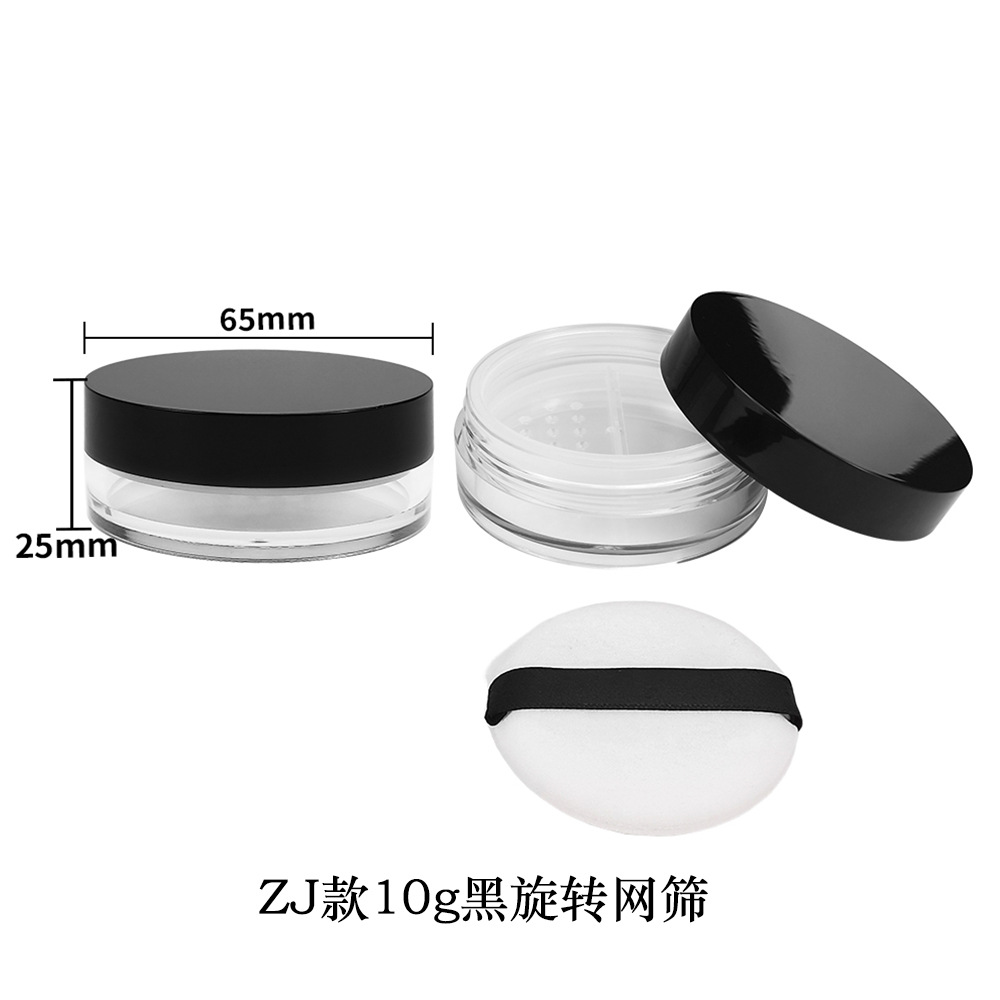 Materiales de embalaje para polvos sueltos en stock: caja dispensadora de polvo suelto ultrafina con tapa abatible y malla elástica grande, para 8g, 15g, 20g.