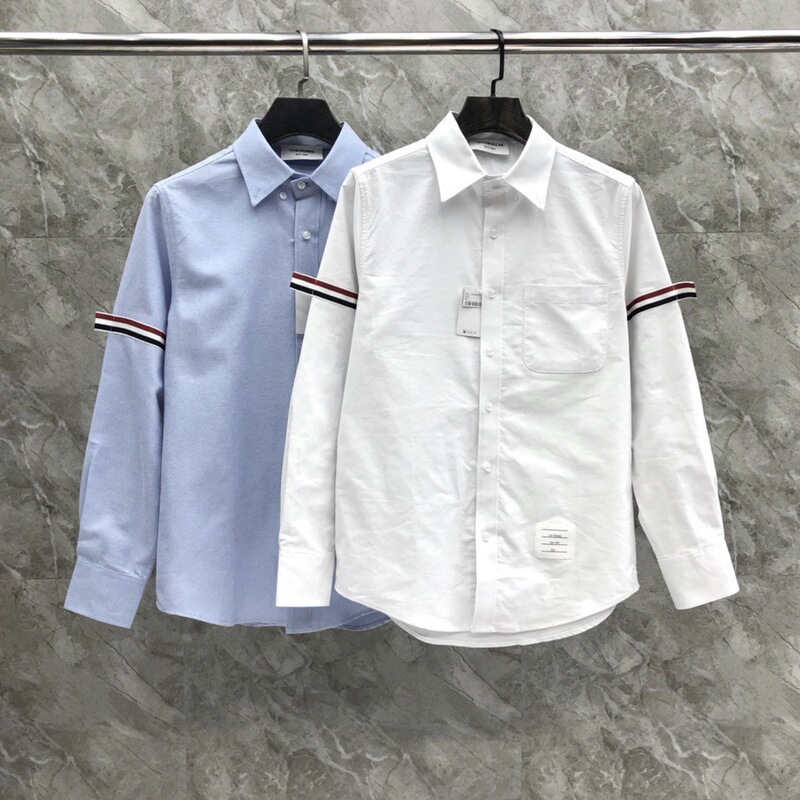 TB factory direct-sale shirt series men's and women's couple's high-end fashion all-match casual business Korean-style long-sleeved shirt