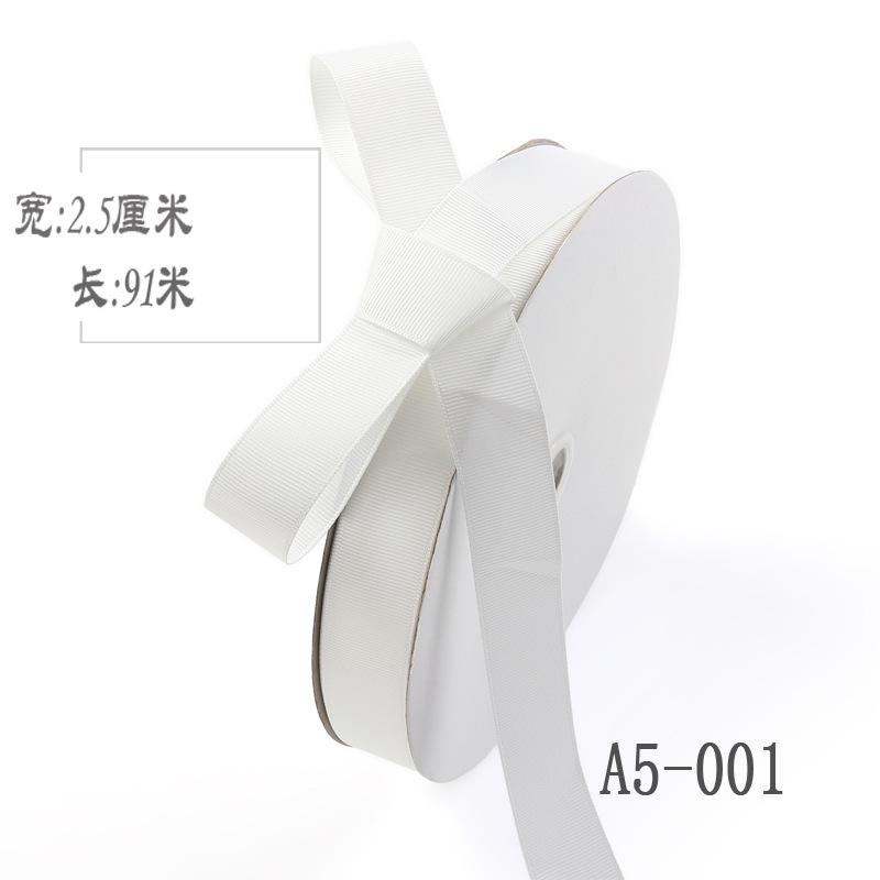2,5 cm de alta densidad costilla cinta ramo de seda fruta caja de regalo embalaje color Ropa Accesorios hilo de unión cinta
