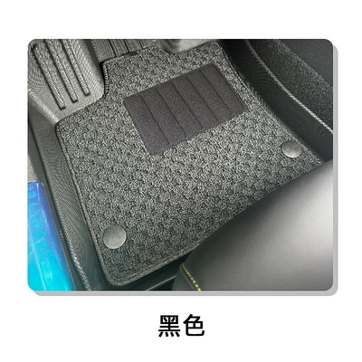 Tpe Eco-Friendly Odorless Floor Mats | Universal Foot Pad - full-car-tpe-floor-mats-jacquard-blanket-black-23-25-zhiyi-ls6-the-passenger-has-a-leg-rest-and-will-hang-on-the-mat