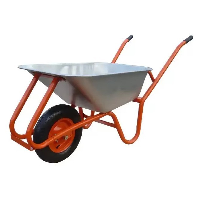 Fábrica directa agrícola carro de plástico estilo diversificado sitio de construcción monociclo movimiento de carro de arena
