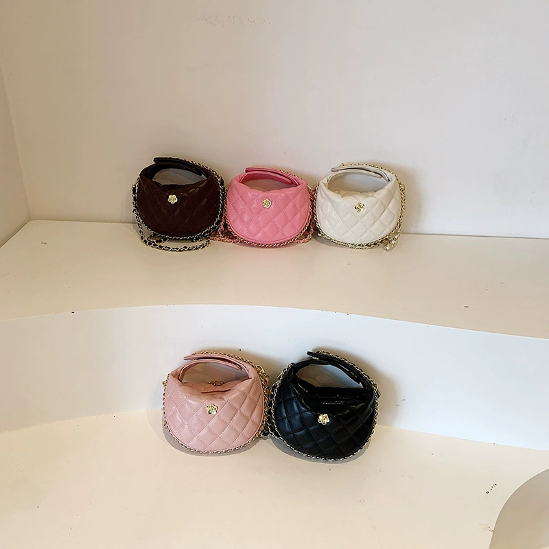 Детская сумка небольшого дизайна, цепочка, стиль Chanel, сумка-цепочка