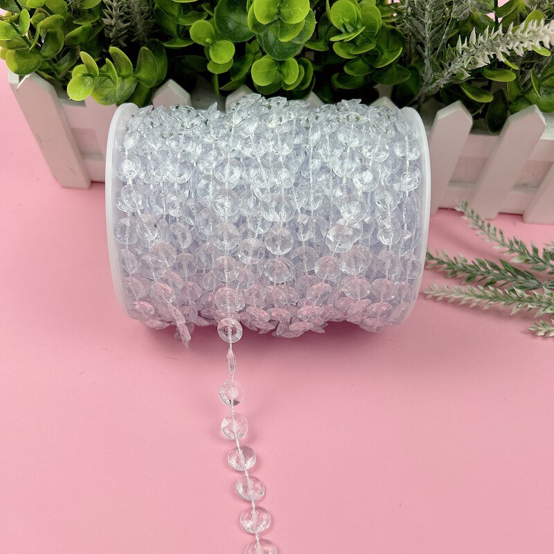 Acrylic Line Curtain Bead Curtain Wedding Road Lead Wedding Scene Stage Ceiling Decoration DIY Handmade Door Curtain Partition