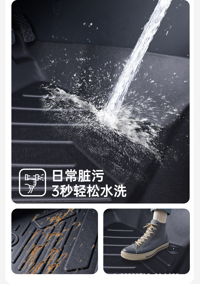 Volkswagen-Specific Full-Surround Tpe Car Floor Mats Are Suitable for Magotan, Sagitar, Lavida, Tanyue, Tuyue, and Passat