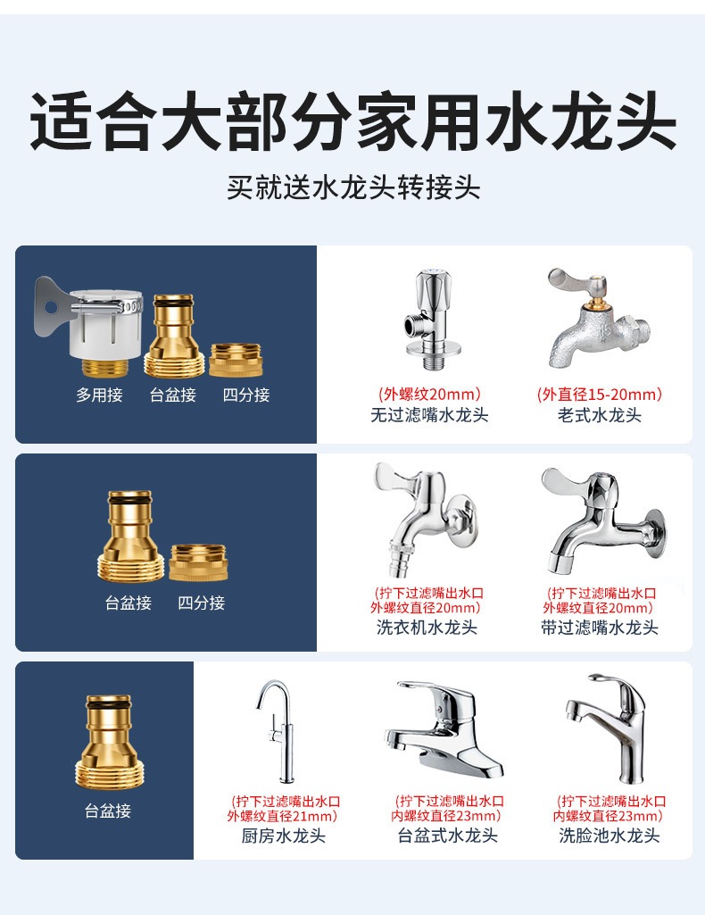 High-Pressure Car Wash Water Gun, Household Telescopic Hose Set, Car Cleaning, Flower Watering, Cleaning, Multi-Functional Nozzle for Washing the Ground