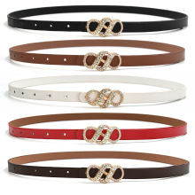 皮带女ins文艺简约黑色细腰带韩版潮流时尚皮带百搭裤带工厂直销