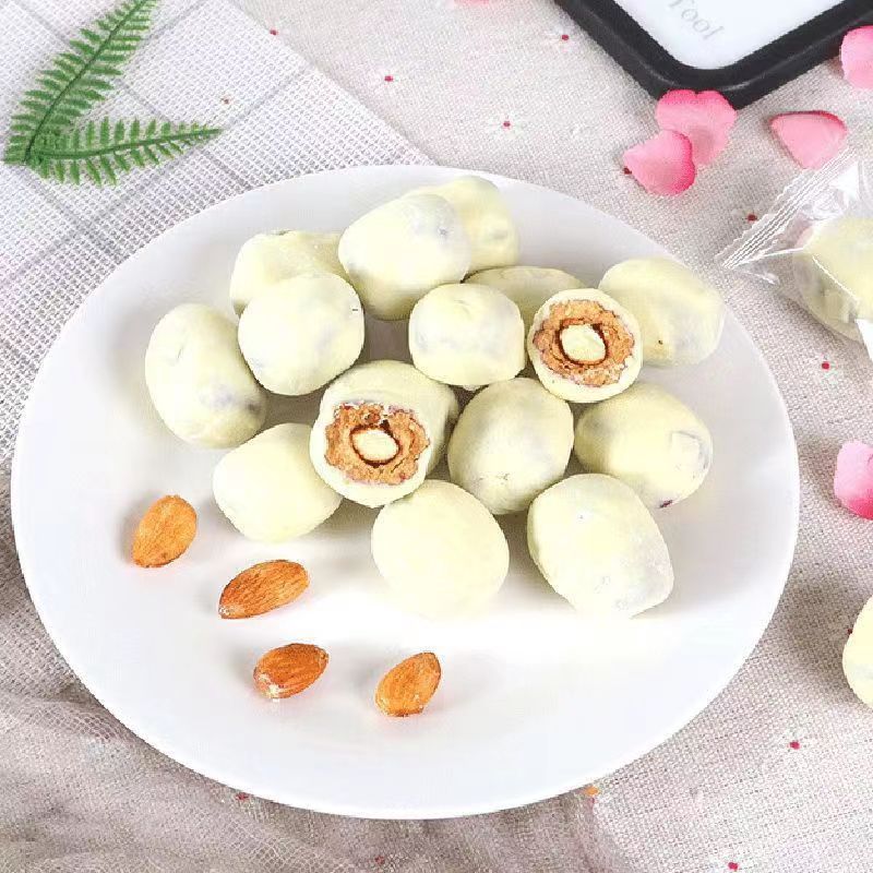 网红奶枣夹巴旦木仁独立包装奶酪枣杏仁一箱奶枣夹心枣批批发厂家