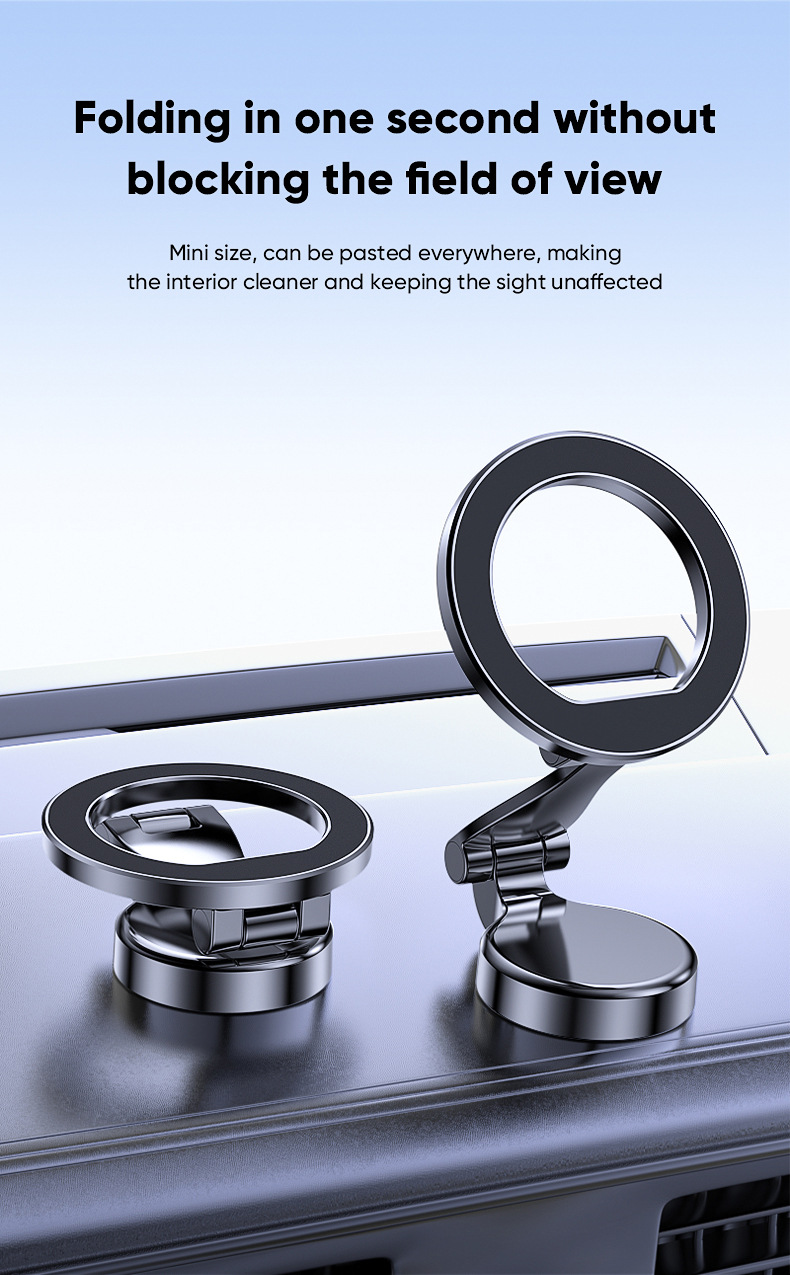 Magsafe Car Mobile Phone Holder Magnetic Mobile Phone New Car Supplies Foldableing 360 Navigation Mobile Phone Holder