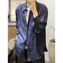 「时里」20姆米重磅动物森林提花通勤女士上衣真丝女士衬衫 S2429