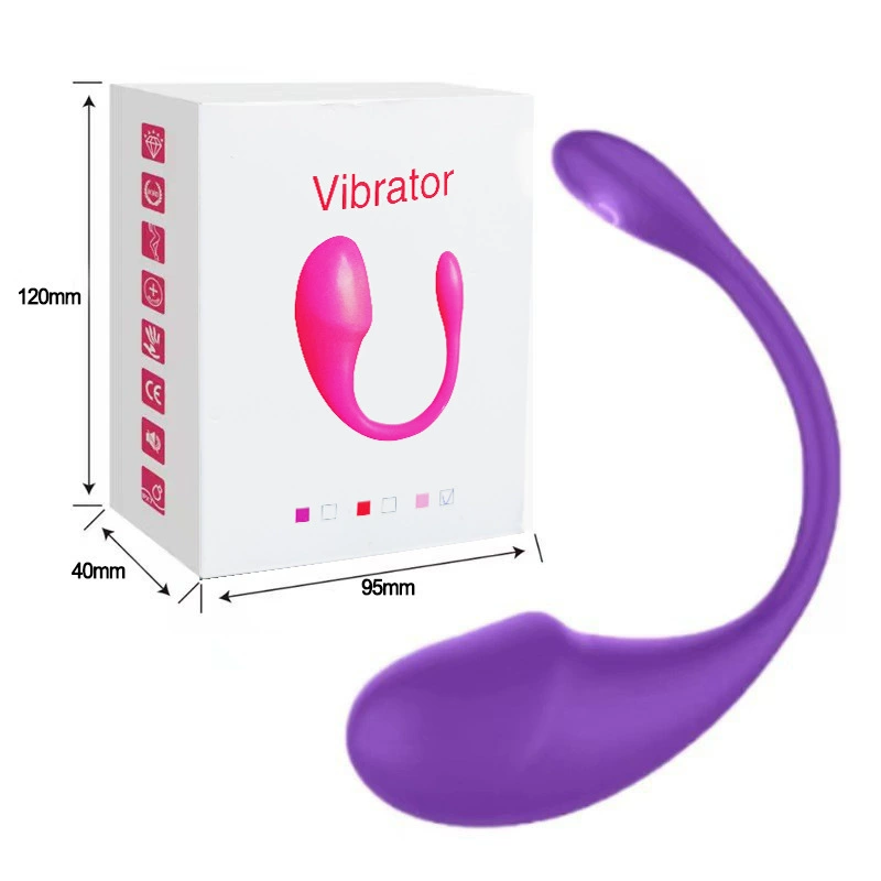 App-controlled vibrating egg little tadpole, USB rechargeable silicone personal massager, remote