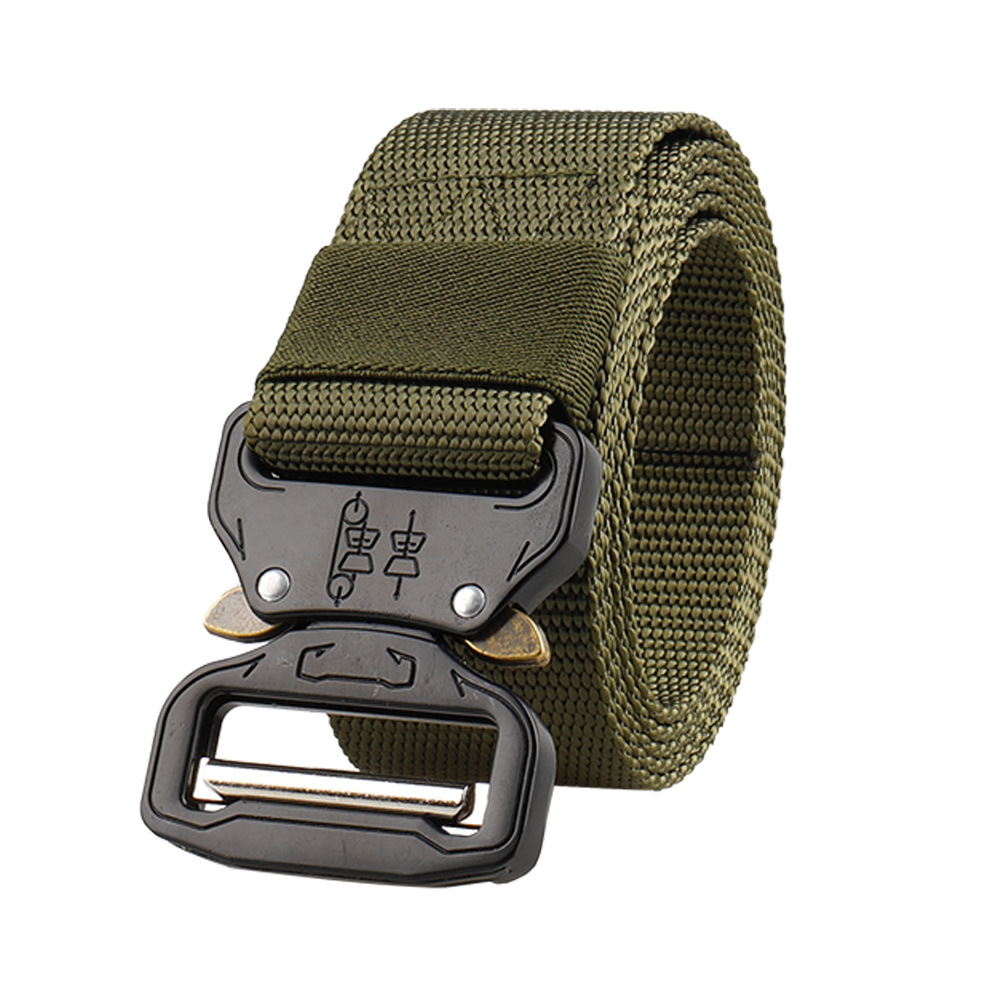 Ventiladores militares liberación rápida 3,8 cm hombres multi-funcional entrenamiento militar al aire libre cinturón Cobra hebilla nylon táctico cinturón