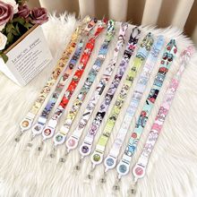 卡通卡套学生易拉扣公交卡套多功能地铁卡套伸缩挂绳钥匙扣饭卡套