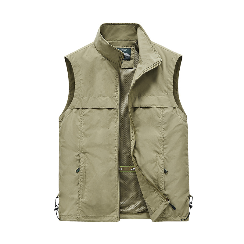 Chaleco de lana impermeable al aire libre abrazadera de caballo transfronteriza fuera de invierno fotografía de pesca multi-bolsillo chaleco de herramienta hombre personalizado