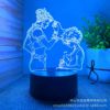 3D night light cross -border supply full -time hunter Siso USB touch colorful touch remote control anime department