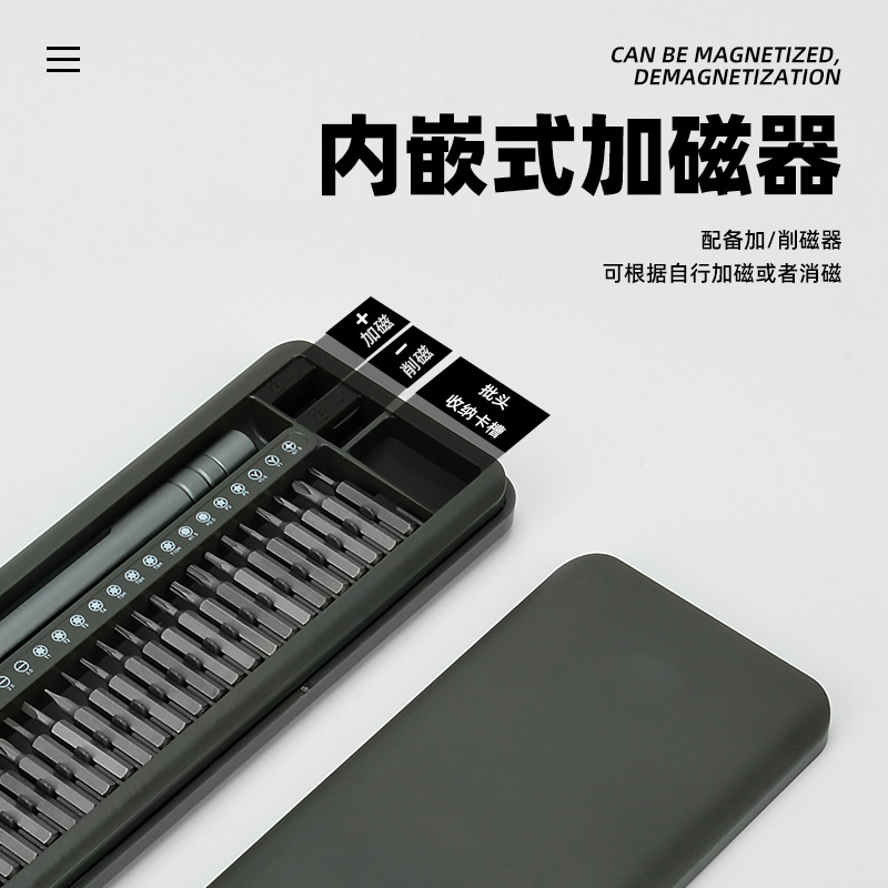 Juego de destornillador manual magnético transfronterizo 26 en 1 herramienta de reparación de desmontaje de tableta de computadora de precisión multifuncional