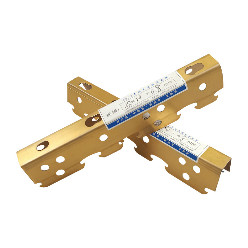 Estructura de acero dorado tipo cassette estándar nacional, juego completo de estructuras de acero ligero, fabricante de estructuras para techos, acero galvanizado insonorizante y antichoque.