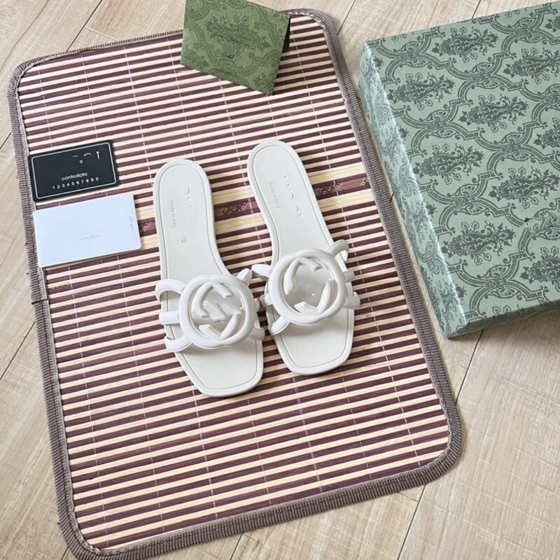 G Home Dopamine Style Colorful Slide Sandals 2024 Spring Fashion Square Toe Trendy Sandals