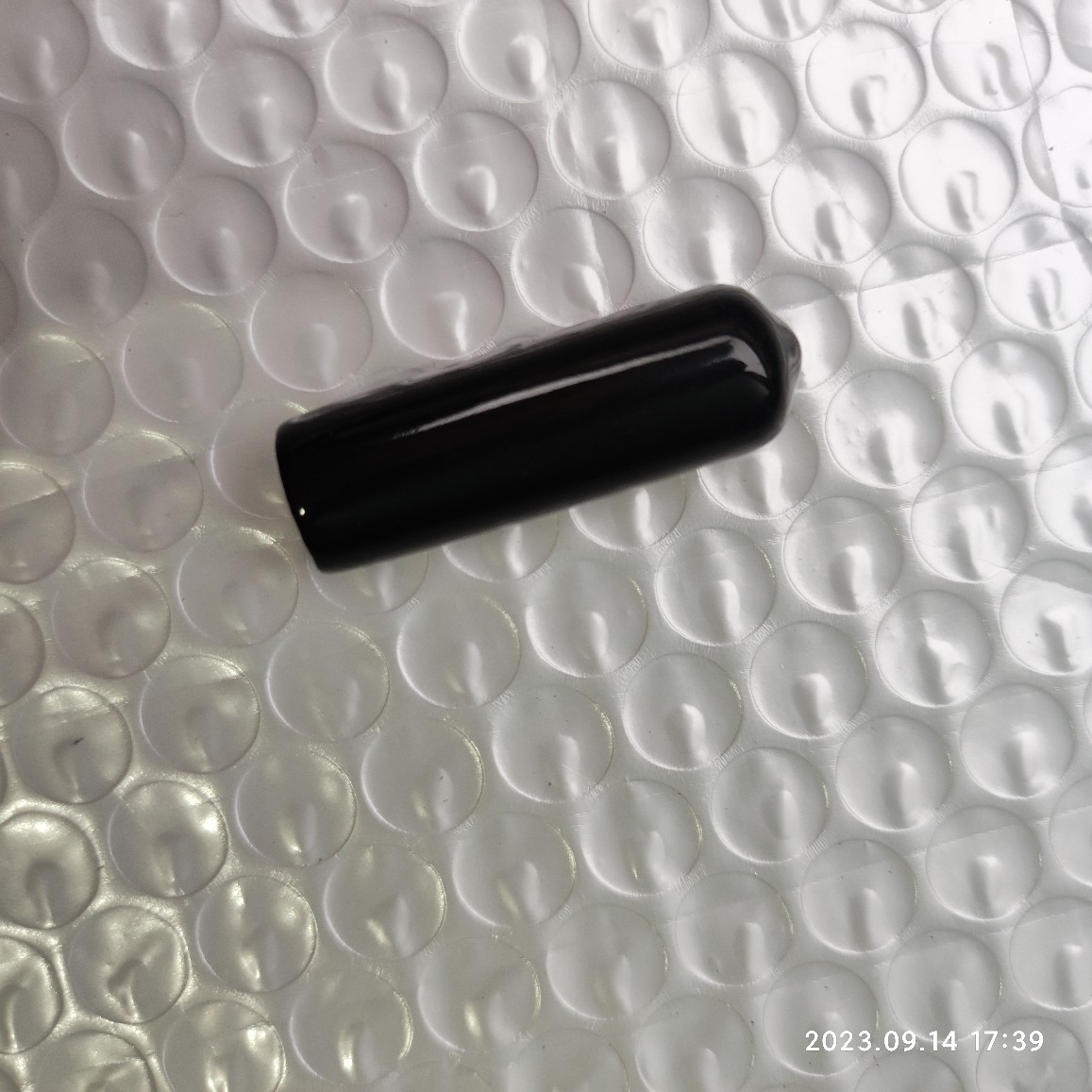 PVC保护胶套尖头适用滴胶帽黑色孔径9mm长3cm钉头保护塑料帽现货