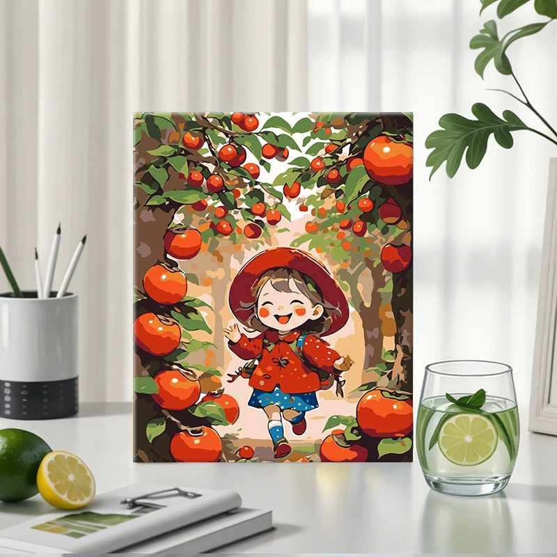 Pintura al óleo digital DIY paisaje floral pintada a mano pintada al óleo pintada decoración de la sala de estar pintada colgante de alta calidad pintura descomprimida image 25