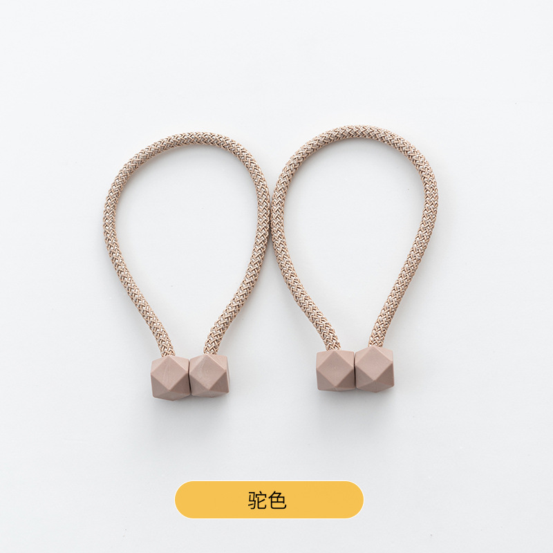 Hebilla de succión magnética transfronteriza moderna simple cubo liso correa de cortina hebilla de cortina sin perforar sin instalación al por mayor