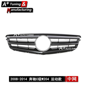 Mercedes-Benz C-Class W204 2008-2014 idman parlaq qara barmaqlıq C180 üçün uyğundur