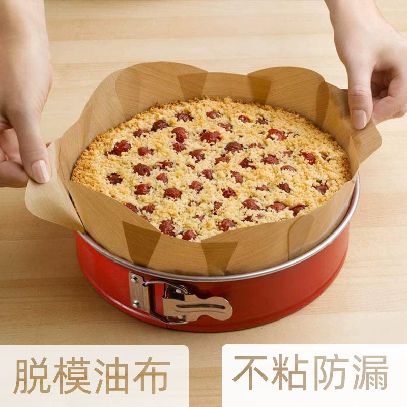 Qifeng Cake Dallery Models 6 -inch 8 Baked House Oil Paper Don’t Sticky Moom Pad High -temperature oil cloth paper holding oven