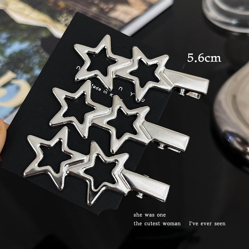 Inswind plata nuevo clip de cabello un clip lateral clip de cabello de alta calidad clip de cabello roto clip de frente tocado mujer