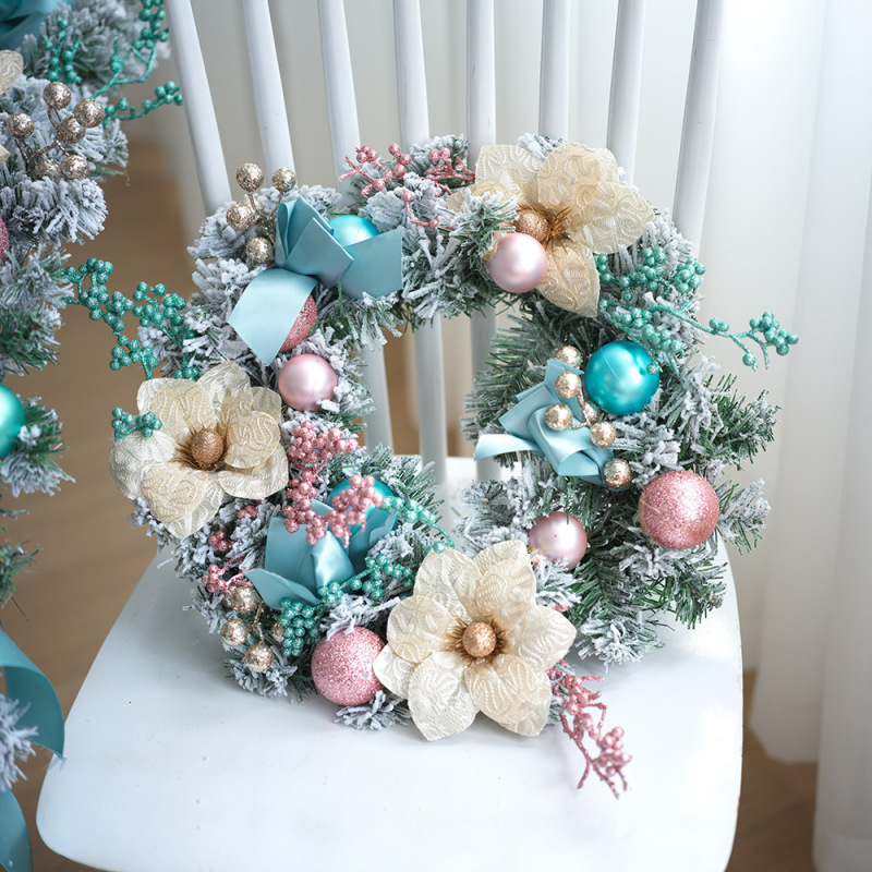 クリスマスガーランド装飾品人工模擬緑植物籐フロントドア花輪吊り下げノックフォード松葉逆さガーランド|undefined