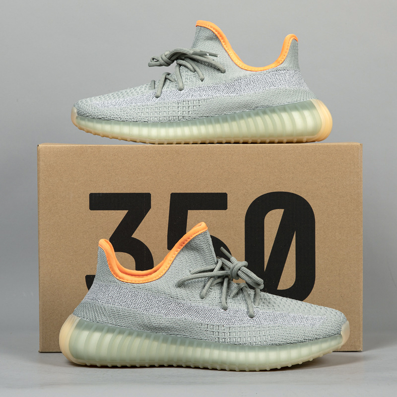 Putian Coco zapatos 2023 verano nuevo 350v2 volando tejido transpirable hombres y mujeres pareja zapatos palomitas zapatos para correr hombres