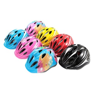 Children's Adjustable Helmet Protectors Set 7-Piece Set Summer Breathable Elbow Protectors Hand Knee Protectors Combination Skate Twisting Car