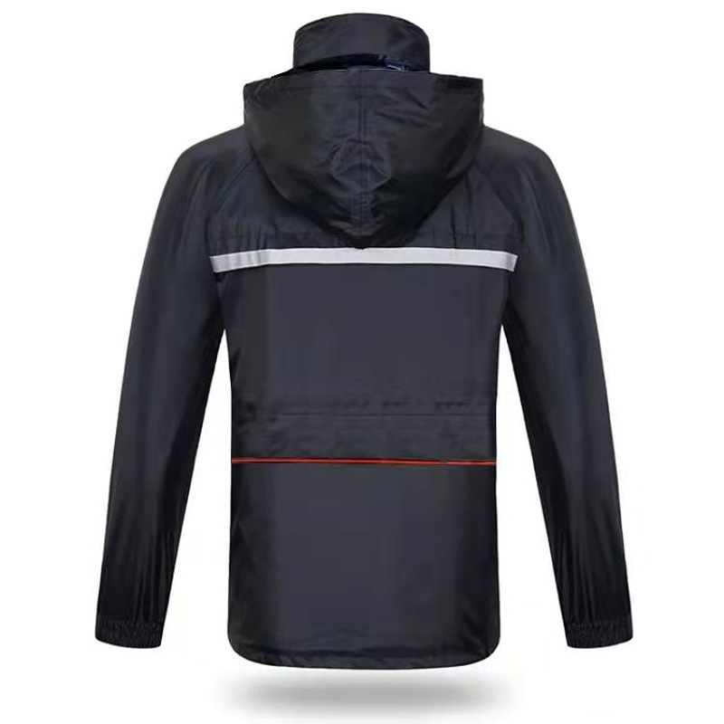 Red Bean HD9003 Adult Separate Raincoat Double-layer Unisex Outdoor Cycling Work Protective Raincoat and Pants Wholesale