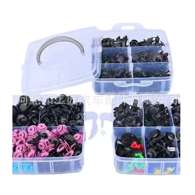 725pcs hebilla en caja de tres capas venta caliente transfronteriza 680pcs hebilla en caja de tres capas juego de hebilla de coche en stock