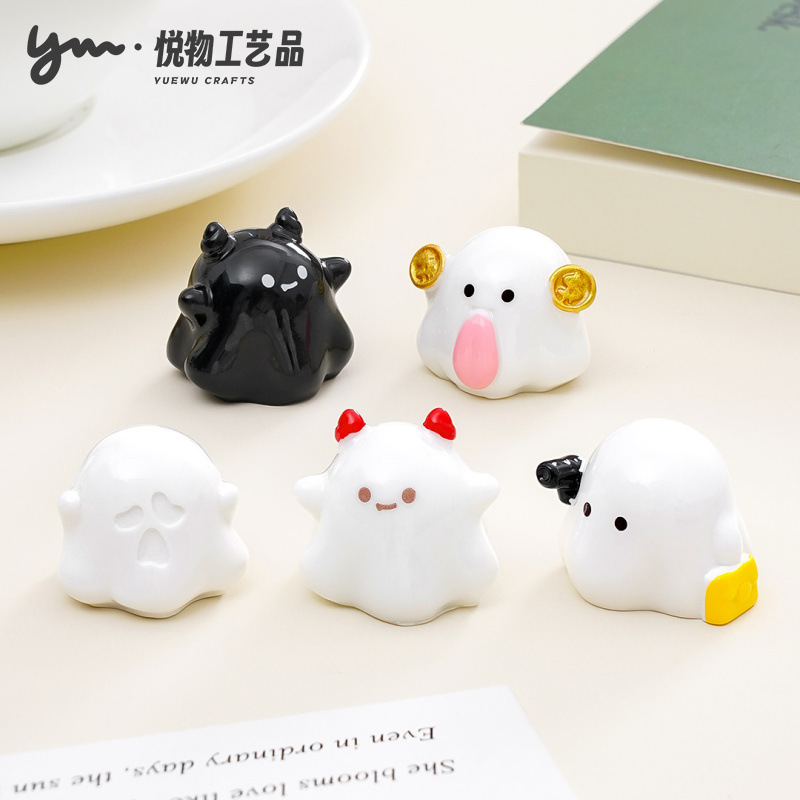 可爱万圣发财小鬼恶魔公仔萌粒 diy装饰品配件迷你车载桌面小摆件|undefined