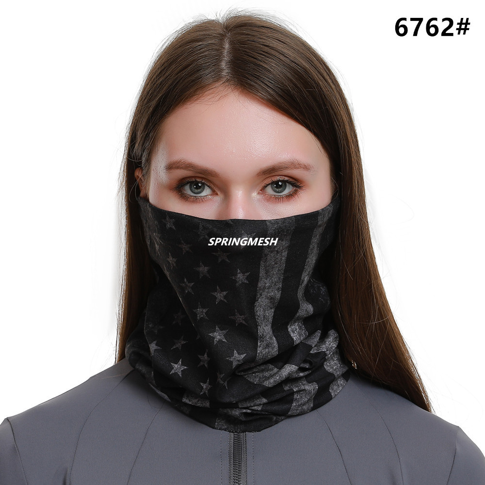 Sun protection face mask, outdoor hiking sunshade, UV-resistant camouflage multi-functional seamless magic headscarf