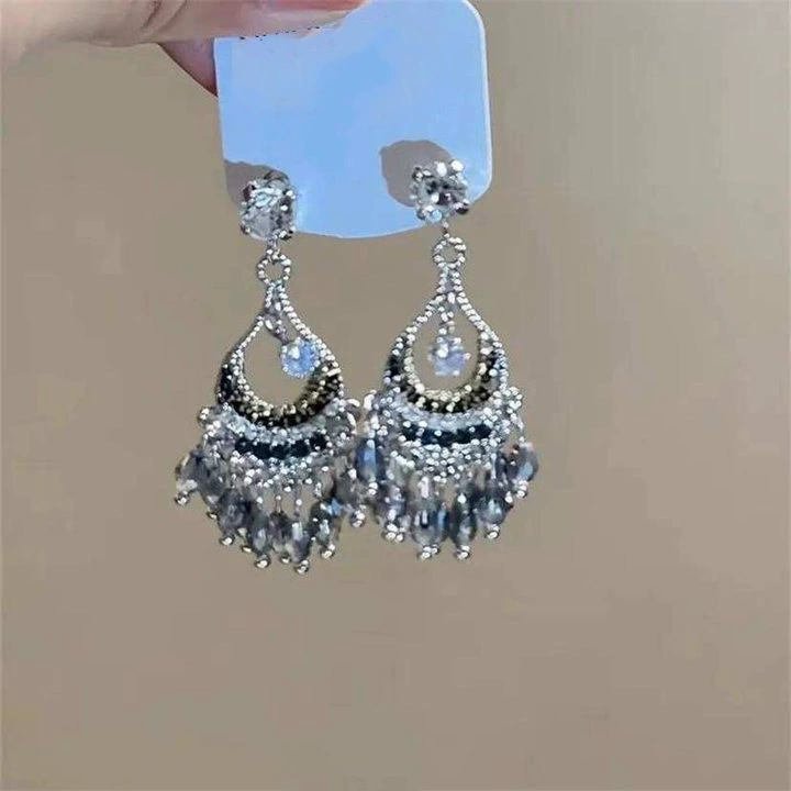 Серебряная игла, модные серьги, простой и элегантный дизайн, стиль легкой роскоши, высокое качество
