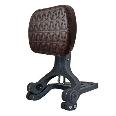 Motorcycle bumper: YES418 anti-drop bumper motorcycle carbon - canopy-t01-folding-backrest-diamond-brown