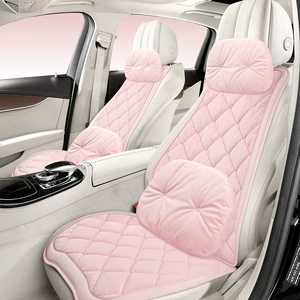 Car Seat Cushion Winter Plush Fabric Seat Pad Car Seat Mat Interior Accessories High-End Decoration Warm Seat Cover Simple