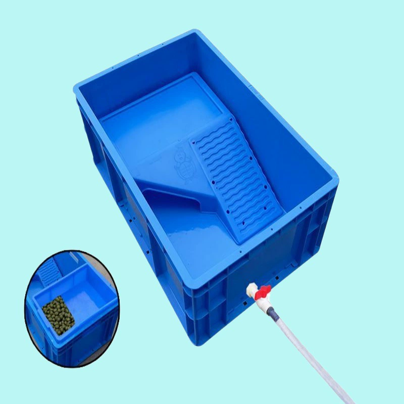 Специальная коробка для разведения черепах с поддоном для кормления, утолщенным черепаховым прудом, большим резервуаром для черепах, бытовой черепаховой коробкой, солнечной террасой, черепаховым бассейном двойного назначения Aoyue.