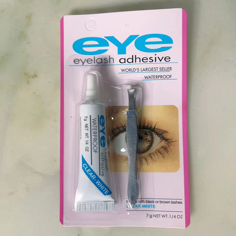 メーカー卸売りeye偽まつげ接着剤ピンセット付き使い捨て無痕速乾美まつげ接着剤接ぎ木まつげ接着剤|undefined