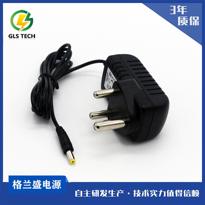 12V2A large South Africa power adapter rubber shell 24V5V9V 10W12W18W24W South Africa charger