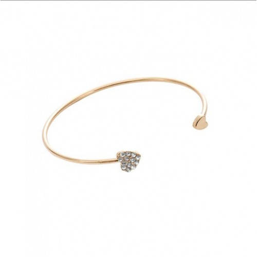 Ladies' Full Diamond Clasp Bracelet with Gold Plating, Wholesale Cross-Border Simple Jewelry, Hot Selling Product from Stalls
